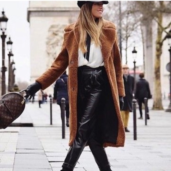 long teddy bear coat zara